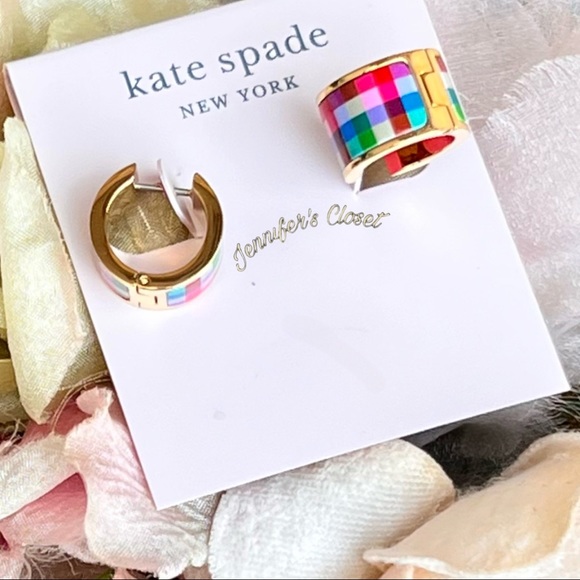 Kate Spade Flower Huggie Hoop Earrings - Picture 4 of 5